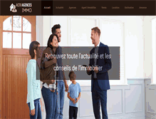 Tablet Screenshot of actu-agences-immo.fr